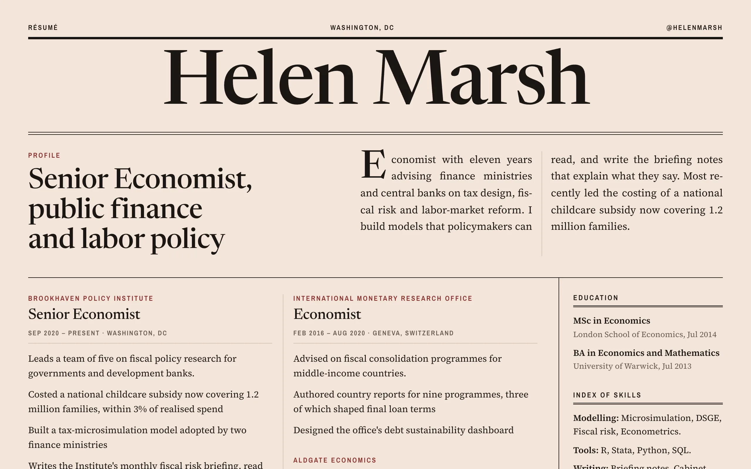 Broadsheet design