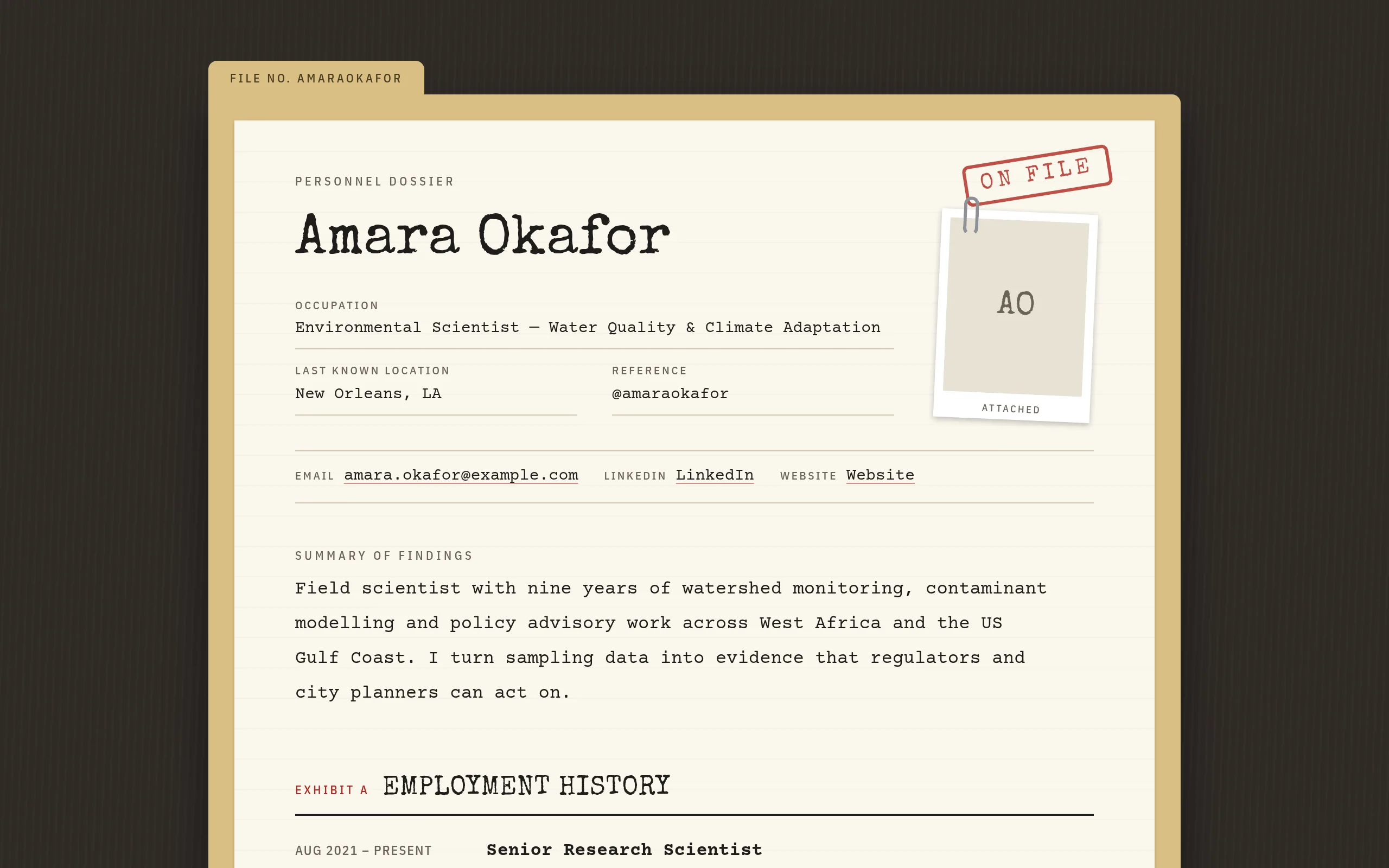 Case File design