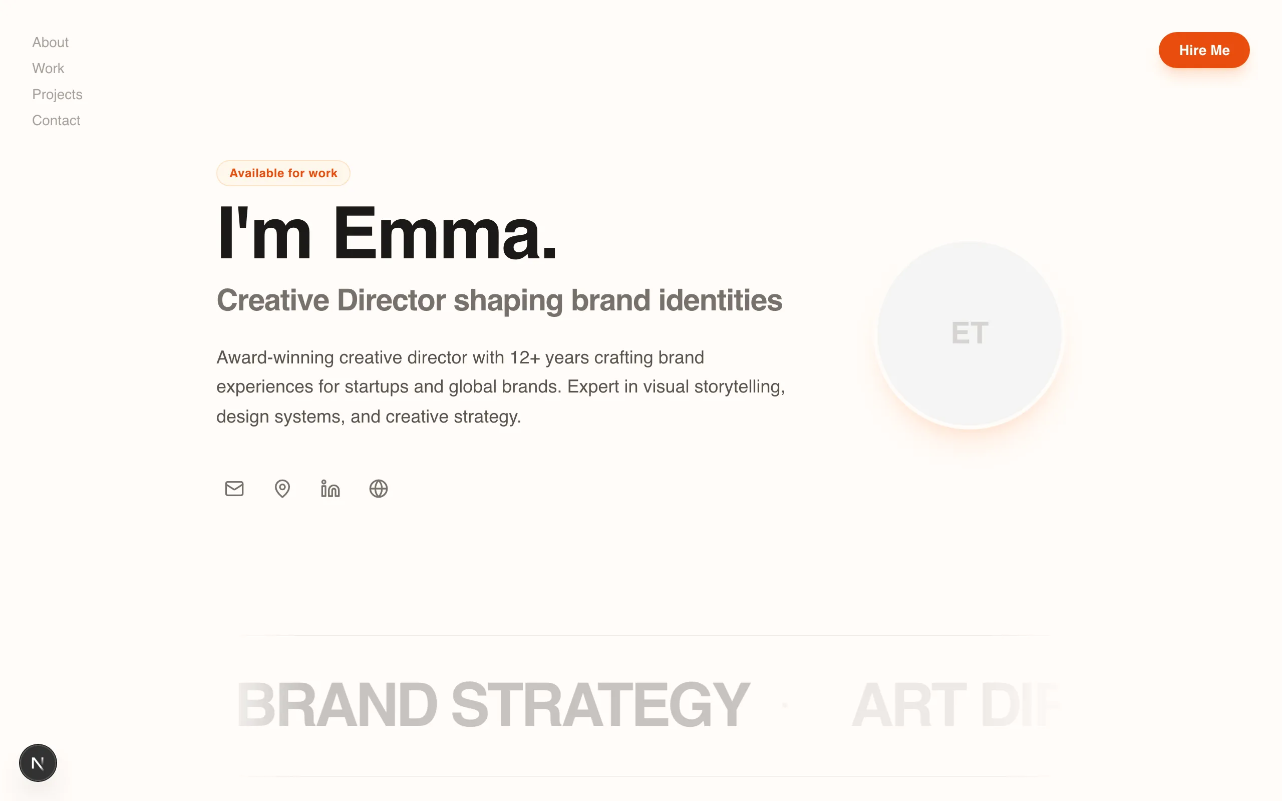 Emma Torres - Spotlight template